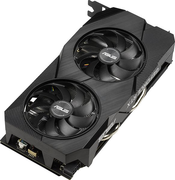 Graphics Card ASUS DUAL GeForce RTX2060 O6G EVO Lateral view
