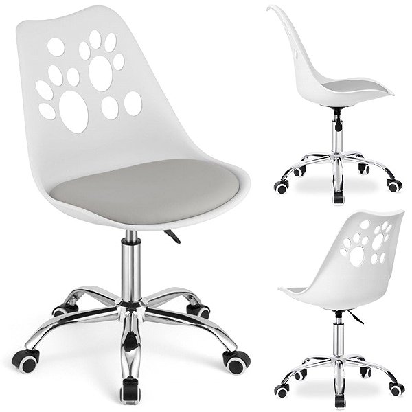 Children’s Desk Chair ECA Puppy Love, white-grey ...
