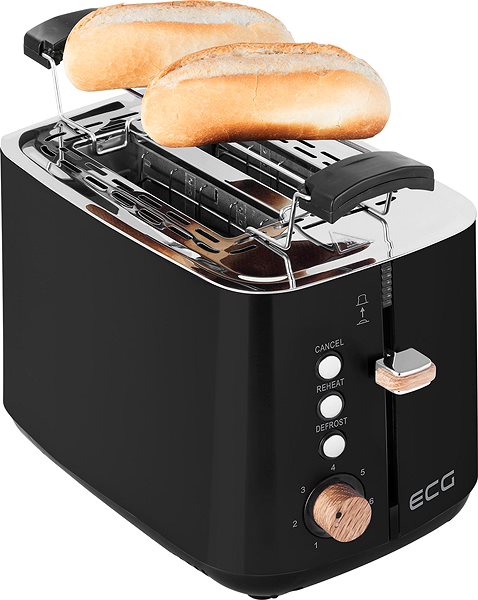 Toaster ECG ST 2768 Timber Black ...