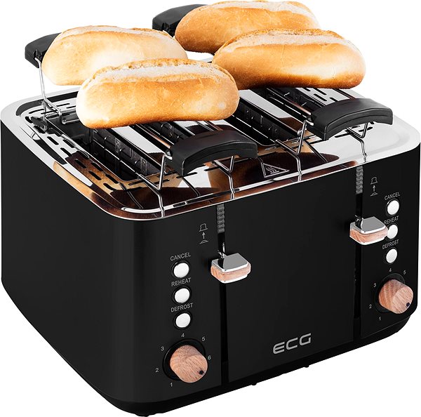Toaster ECG ST 4768 Timber Black ...