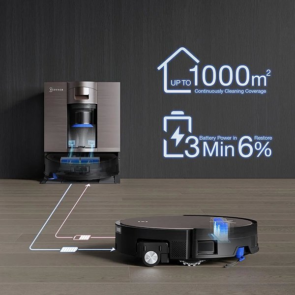 Robotporszívó ECOVACS Deebot X11 Omnicyclone, ezüst ...