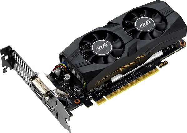 Graphics Card ASUS GeForce GTX 1650 O4G Low Profile Lateral view