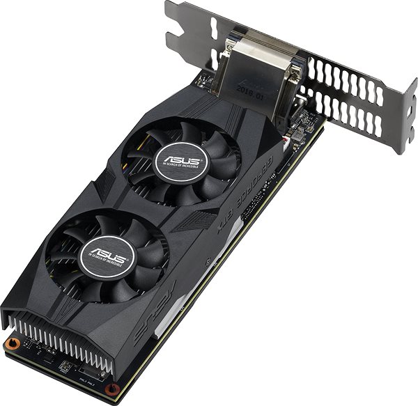 Graphics Card ASUS GeForce GTX 1650 O4G Low Profile Lateral view