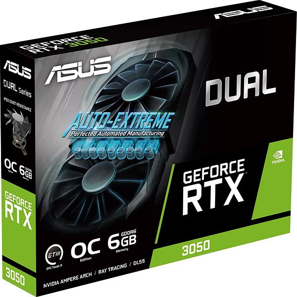Grafická karta ASUS DUAL GeForce RTX 3050 O6G ...