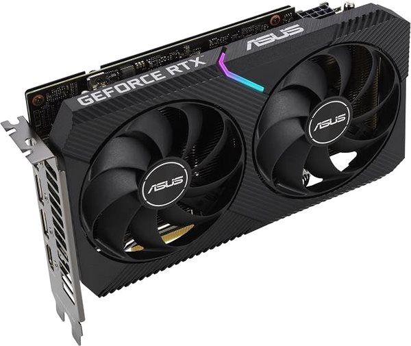 Graphics Card ASUS DUAL GeForce RTX 3060 12G V2 Lateral view