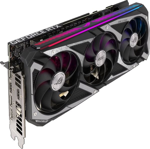 Graphics Card ASUS ROG STRIX GeForce RTX 3060 12G GAMING V2 Lateral view