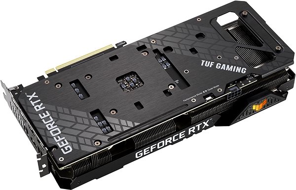 Videókártya ASUS TUF GeForce RTX 3060 O12G GAMING V2 LHR Oldalnézet