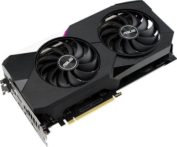 Graphics Card ASUS DUAL GeForce RTX 3060 Ti V2 8G Lateral view