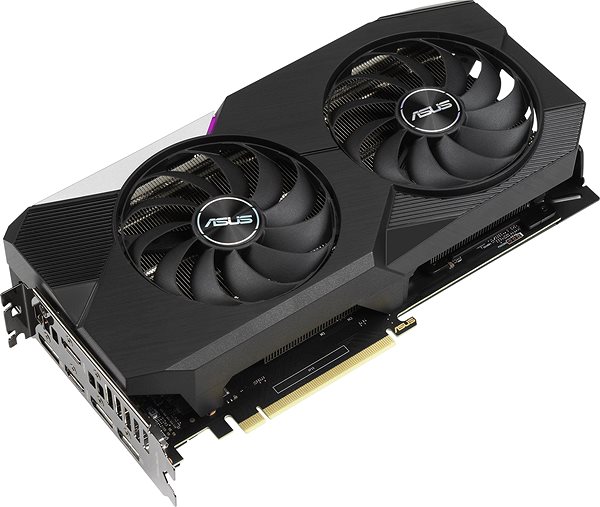 Graphics Card ASUS DUAL GeForce RTX 3070 V2 8G Lateral view