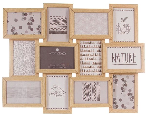 Photo Frame Atmosphera Photo frame, 12 photos, 46 × 60 × 3 cm ...