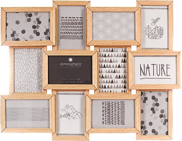 Photo Frame Atmosphera Photo frame, 12 photos, 46 × 60 × 3 cm ...
