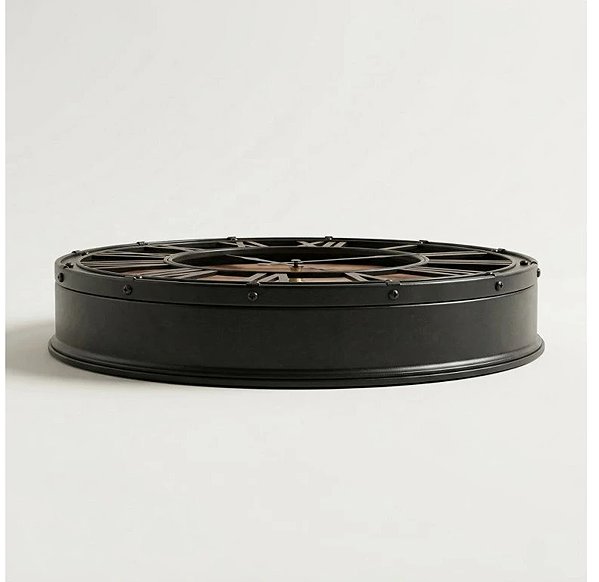 Wall Clock SCENA LIVING Wall clock Aron in industrial style, diameter 39 cm ...