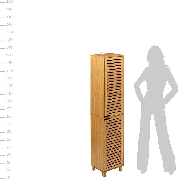 Shelving Unit 5five Bamboo shelf, cabinet Sicela, 33 × 168 × 28 cm ...