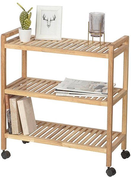 Shelving Unit Wenko Bathroom shelf on castors Norway, 3 shelves ...