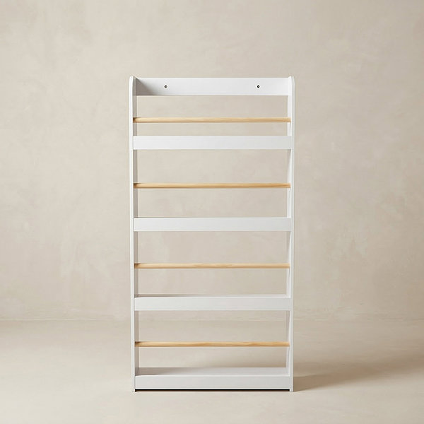 Shelving Unit BOXIMO Children's shelf with bamboo poles Teno, 55 × 112 × 15 cm ...