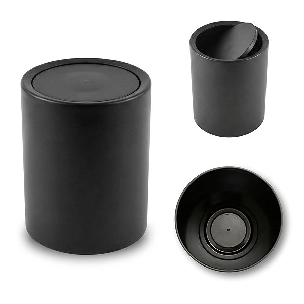 Rubbish Bin NUXIO Bathroom waste basket black Rund, 6 l ...