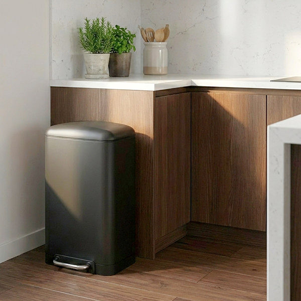 Rubbish Bin NUXIO Waste bin with pedal Myk, 30 l black ...