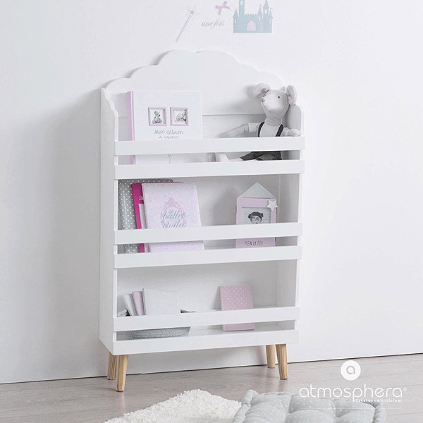 Shelving Unit Atmosphera for Kids Children's Room Shelving Unit, White, 58 × 18 × 100cm ...