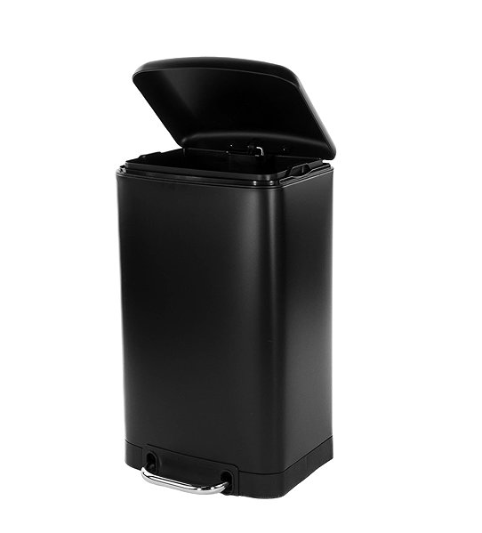 Rubbish Bin 5five Simply Smart Ariane Pedal Bin, 20L, Black ...