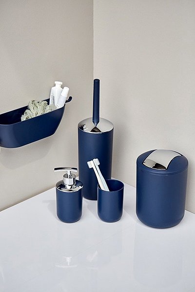 Rubbish Bin Wenko Brasil Waste Bin, Blue - 2L ...