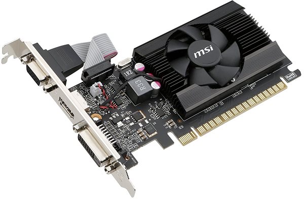 Grafická karta MSI GeForce GT 710 2GD3 LP Boční pohled