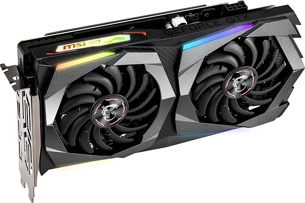 Graphics Card MSI GeForce GTX 1660 GAMING X 6G Lateral view