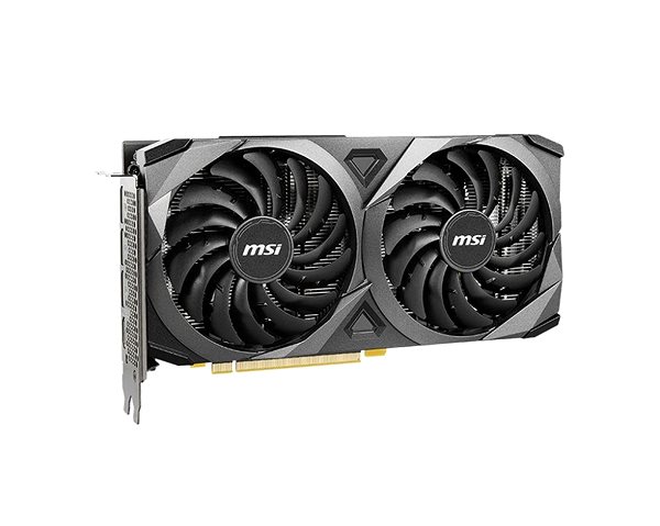 Graphics Card MSI GeForce RTX 3050 VENTUS 2X 8G Lateral view