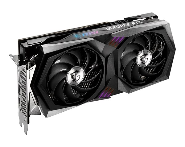 Graphics Card MSI GeForce RTX 3060 GAMING X 12G Lateral view