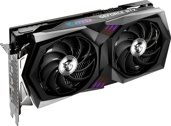 Graphics Card MSI GeForce RTX 3060 Ti GAMING X 8G LHR Lateral view