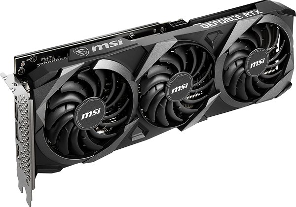 Graphics Card MSI GeForce RTX 3060 Ti VENTUS 3X 8G OC LHR Lateral view