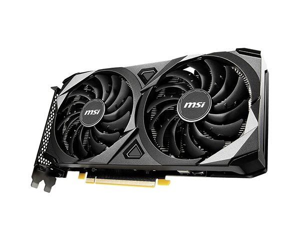Graphics Card MSI GeForce RTX 3060 VENTUS 2X 12G Lateral view
