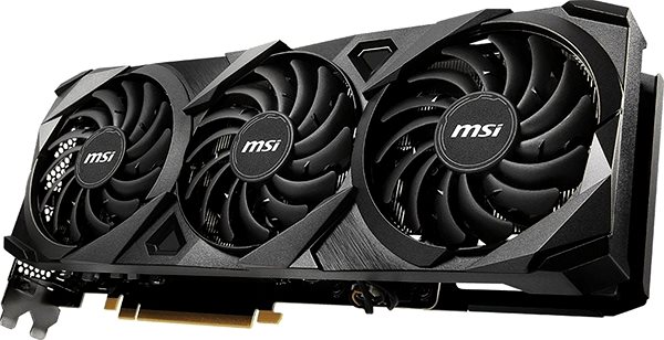 Graphics Card MSI GeForce RTX 3070 Ti VENTUS 3X 8G Lateral view