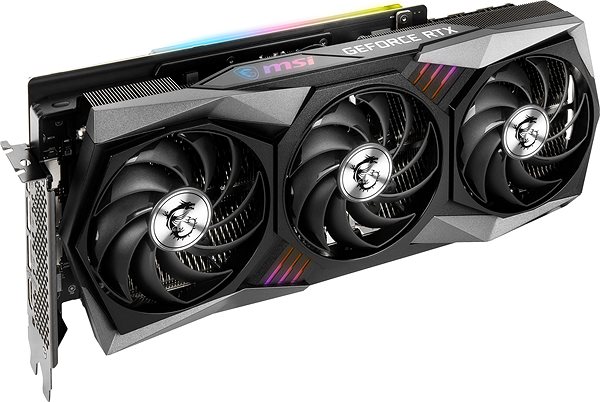 Graphics card MSI GeForce RTX 3080 GAMING Z TRIO 10G LHR Side view