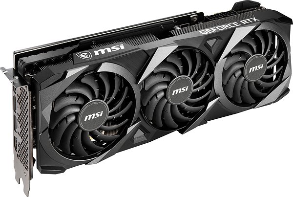 Graphics Card MSI GeForce RTX 3080 VENTUS 3X 10G OC LHR Lateral view