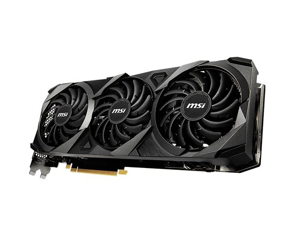 Graphics Card MSI GeForce RTX 3080 VENTUS 3X PLUS 12G OC LHR Lateral view
