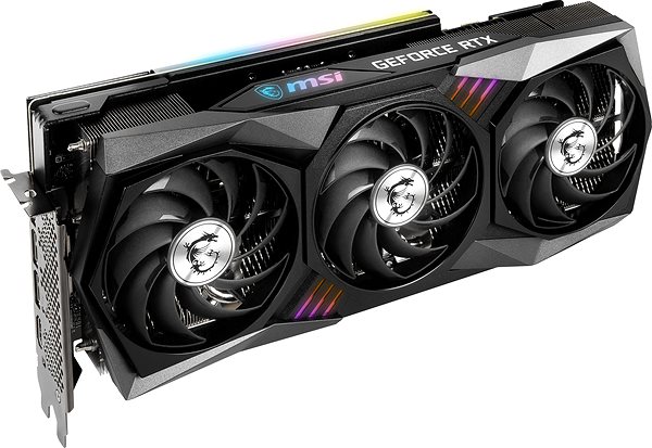 Graphics Card MSI GeForce RTX 3070 Ti GAMING X TRIO 8G Lateral view