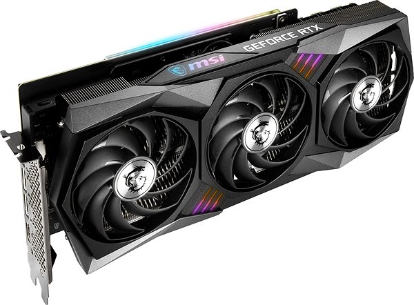 Graphics Card MSI GeForce RTX 3080 Ti GAMING X TRIO 12G Lateral view