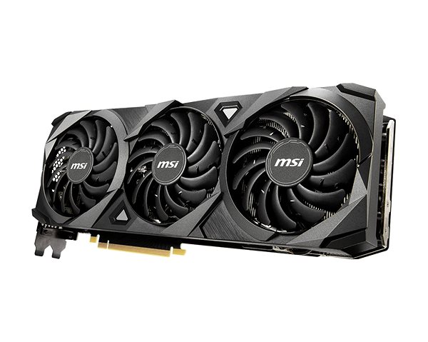 Graphics Card MSI GeForce RTX 3090 VENTUS 3X 24G OC Lateral view
