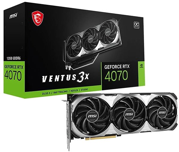 Grafikkarte MSI GeForce RTX 4070 VENTUS 3X E1 12G OC ...
