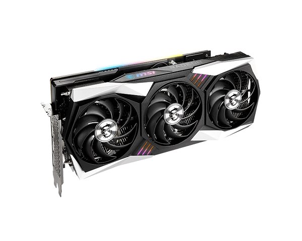 Graphics Card MSI Radeon RX 6800 GAMING TRIO 16G Lateral view