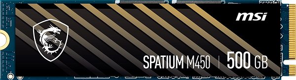 SSD meghajtó MSI SPATIUM M450 PCIe 4.0 NVMe M.2 500 GB Képernyő