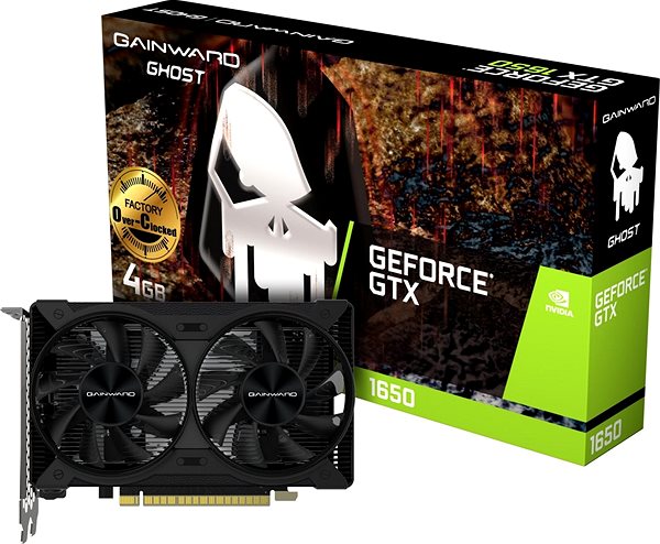 Grafikkarte GAINWARD GeForce GTX 1650 D6 Ghost OC 4G Verpackung/Box