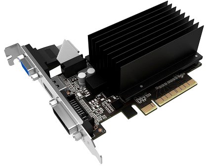 Videókártya GAINWARD GT 730 2GB DDR3 Oldalnézet