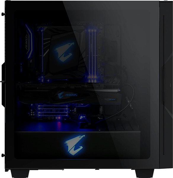 PC Case GIGABYTE AORUS C300 GLASS Lateral view
