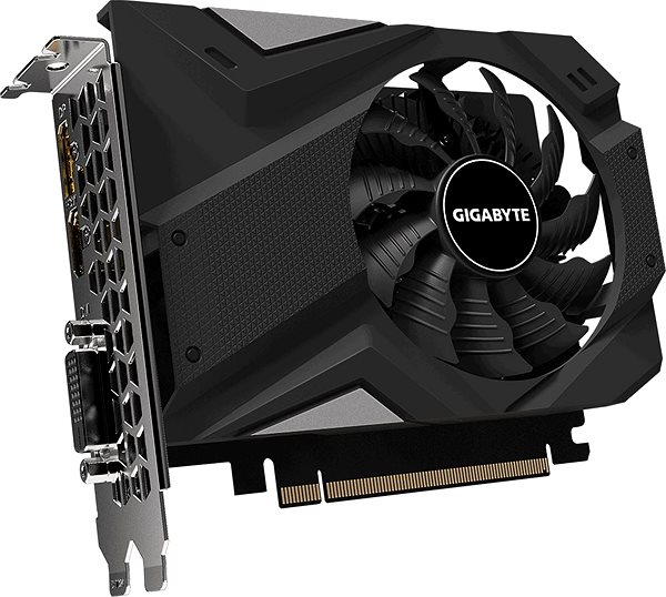 Graphics Card GIGABYTE GeForce GTX 1650 D6 OC 4G Lateral view