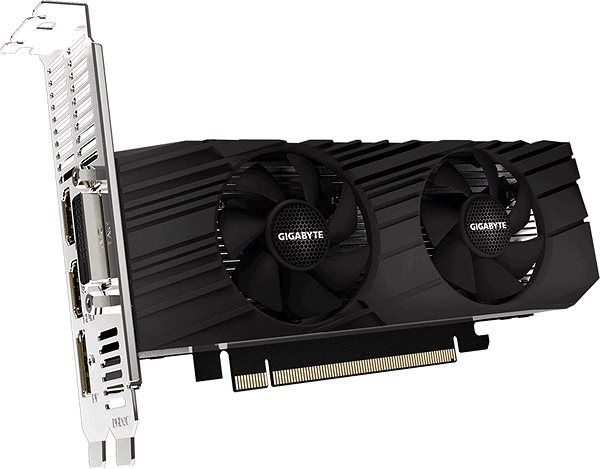 Graphics Card GIGABYTE GeForce GTX 1650 D6 OC Low Profile 4G Lateral view
