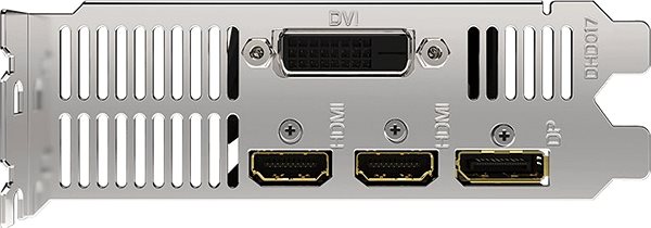 Videókártya GIGABYTE GeForce GTX 1650 D6 OC Low Profile 4G Csatlakozási lehetőségek (portok)