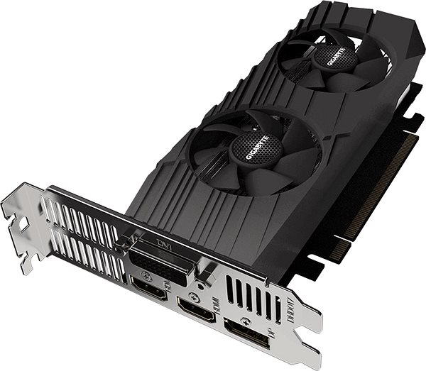 Graphics Card GIGABYTE GeForce GTX 1650 D6 Low Profile 4G Lateral view