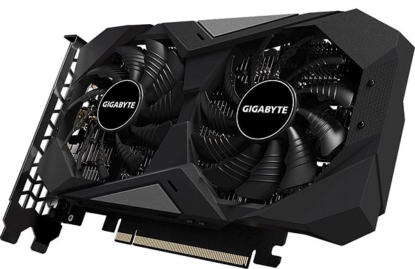Graphics Card GIGABYTE GeForce GTX 1650 D6 WINDFORCE 4G Lateral view