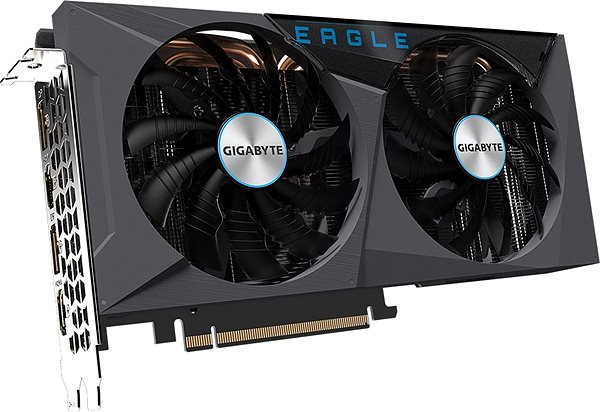 Graphics Card GIGABYTE GeForce RTX 3060 EAGLE 12G Lateral view
